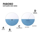 Pabobo Nattlampa minimåne-blå