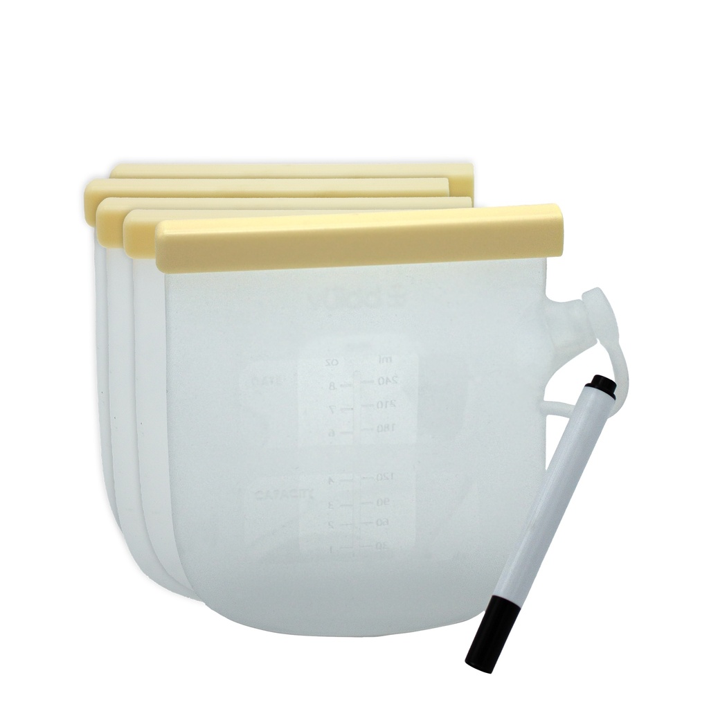 bblüv Bröstmjölkspåsar 5-pack Återanvändbara