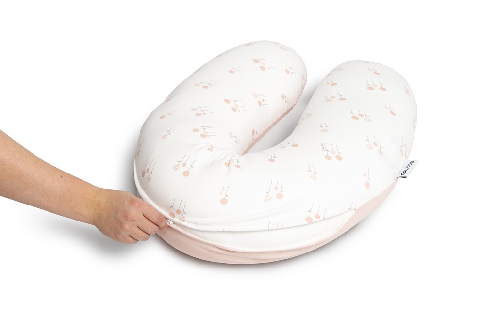 Doomoo Överdrag Amnings- gravidkudde - Blomma Rosa