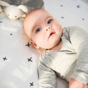 Doomoo Vadderad Filt - Stjärna Grå