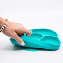 bblüv Tallrik antispill + Sked  Aqua