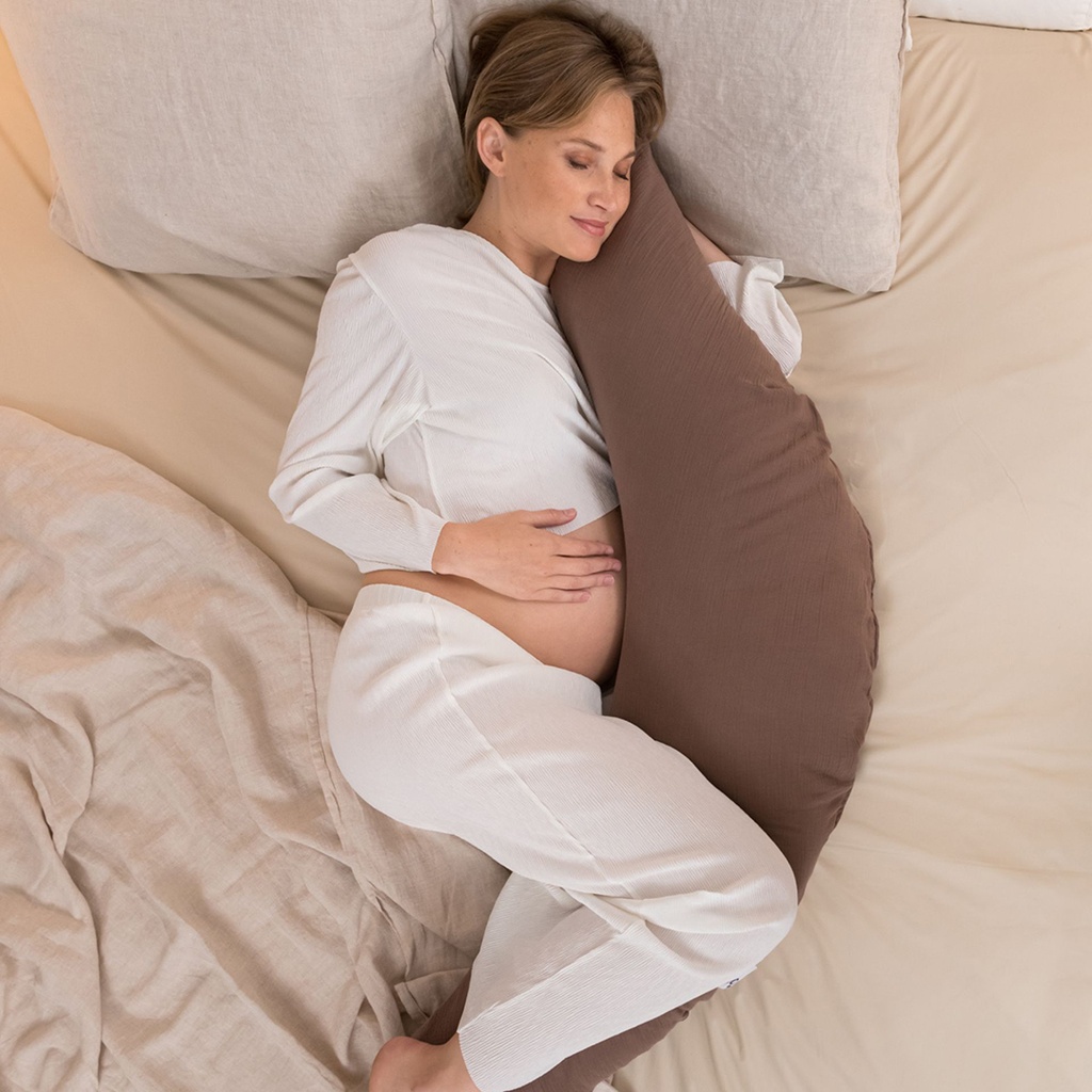 Doomoo Amnings- gravidkudde Muslin - Choklad