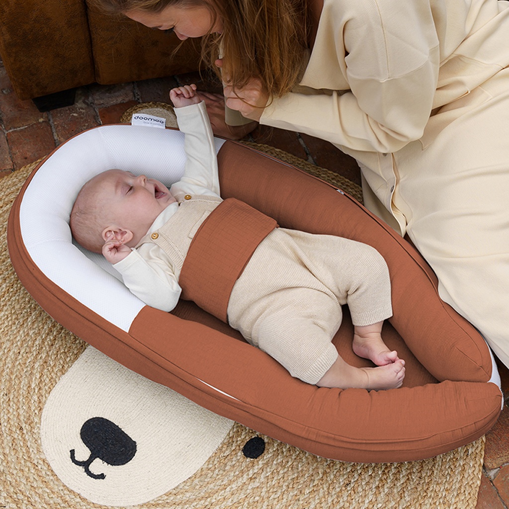 Doomoo Babybädd - Quilt Terracotta
