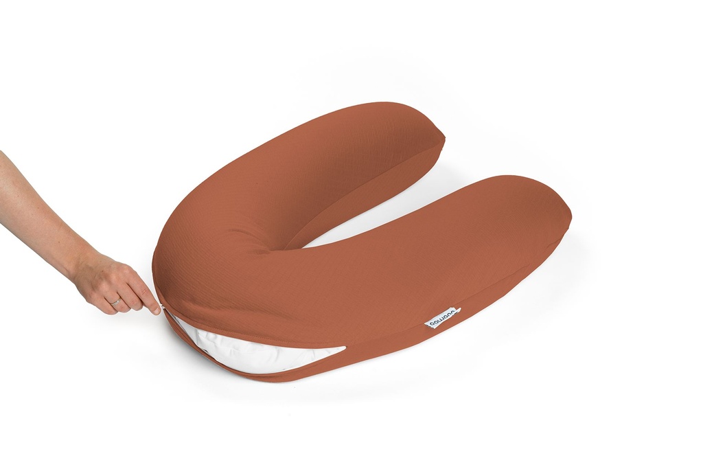 Doomoo Överdrag Amnings- gravidkudde - Quilt Terracotta