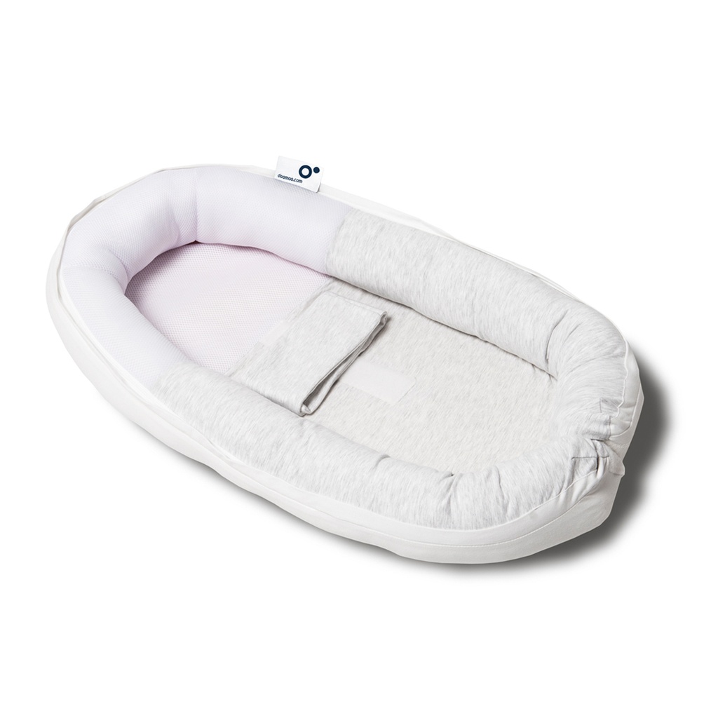 Doomoo Babynest - Melerad Vit