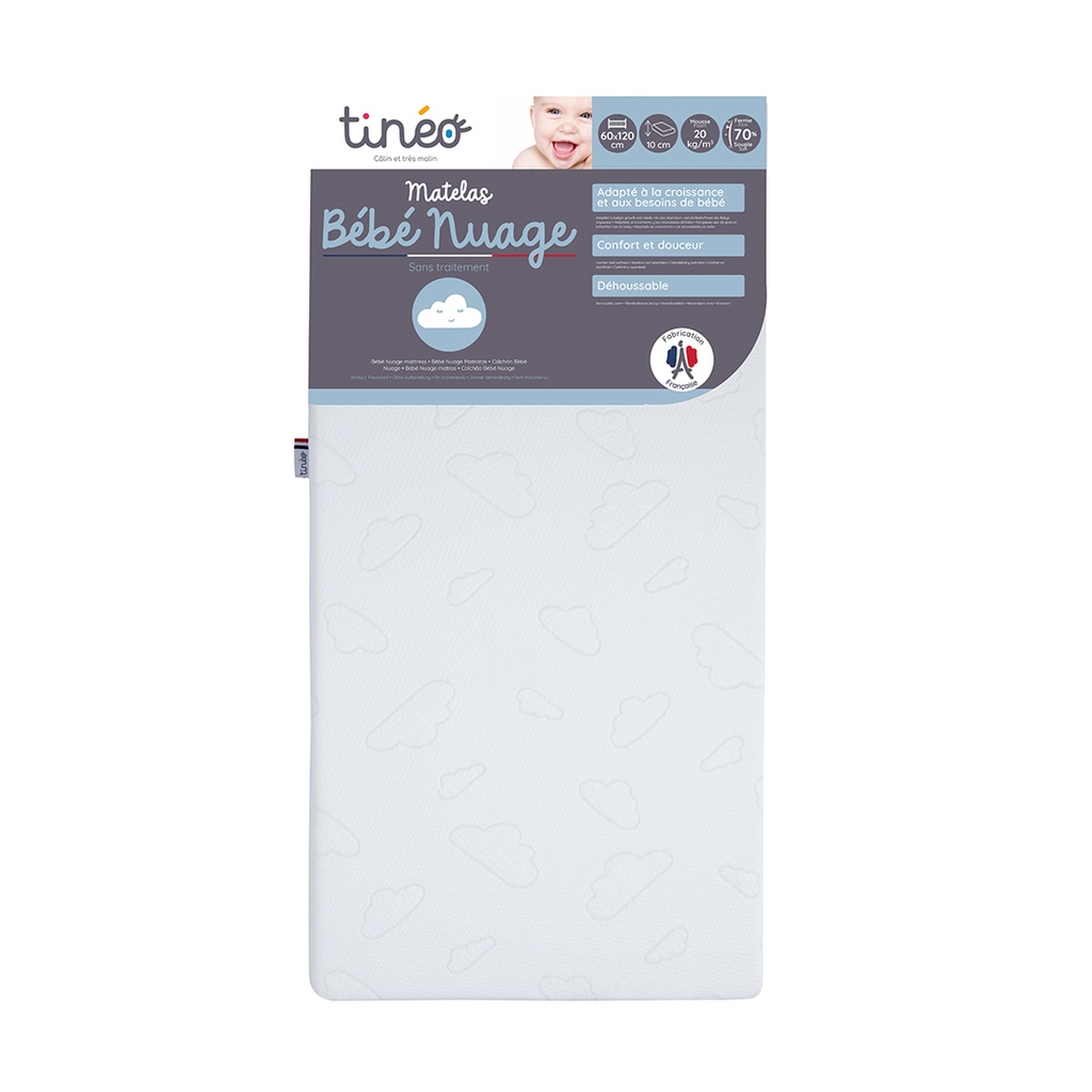 Tinéo Madrass Växa Vändbar 60x120