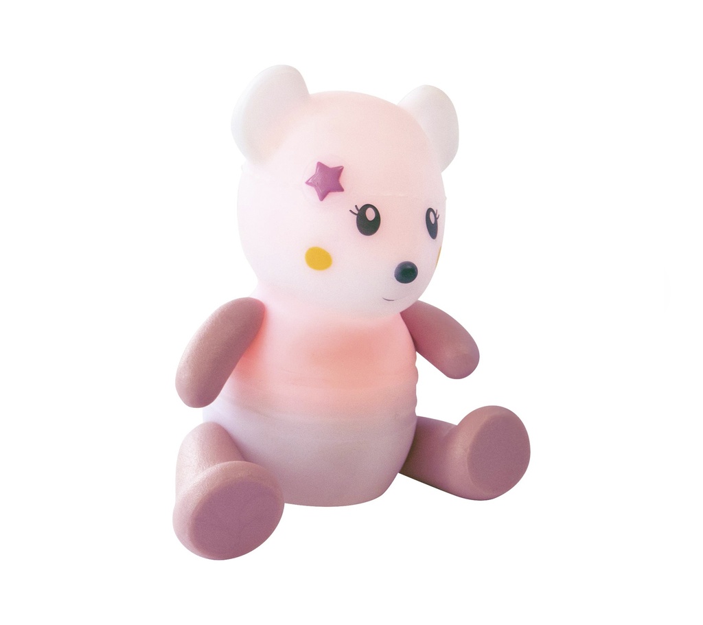 Pabobo Lumilove Nattlampa Regnbåge Mus Rosa