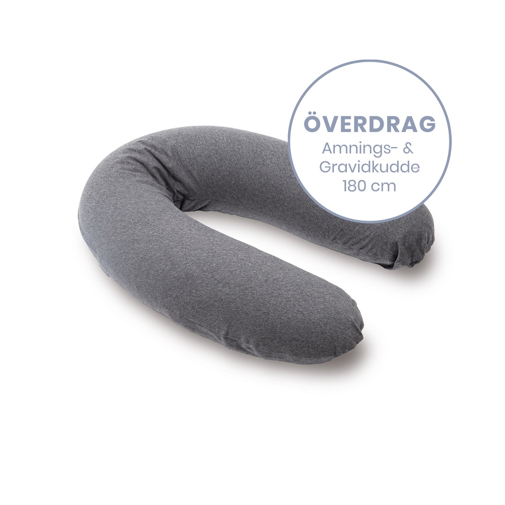 Doomoo Överdrag Amnings- gravidkudde - Melerad Antracite