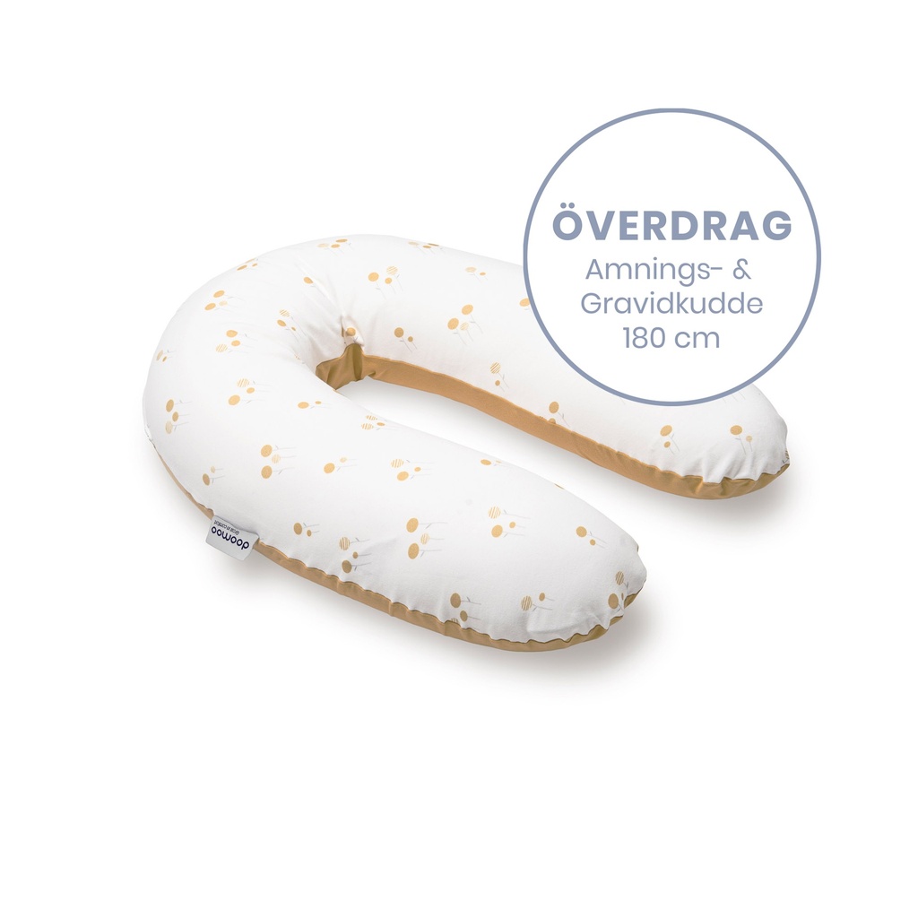Doomoo Överdrag Amnings- gravidkudde - Blomma Gul