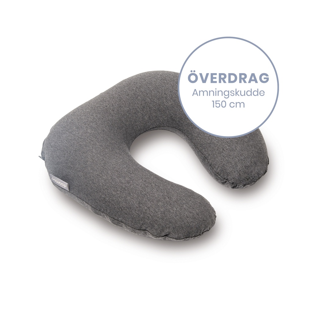Doomoo Överdrag Amningskudde - Melerad Antracite