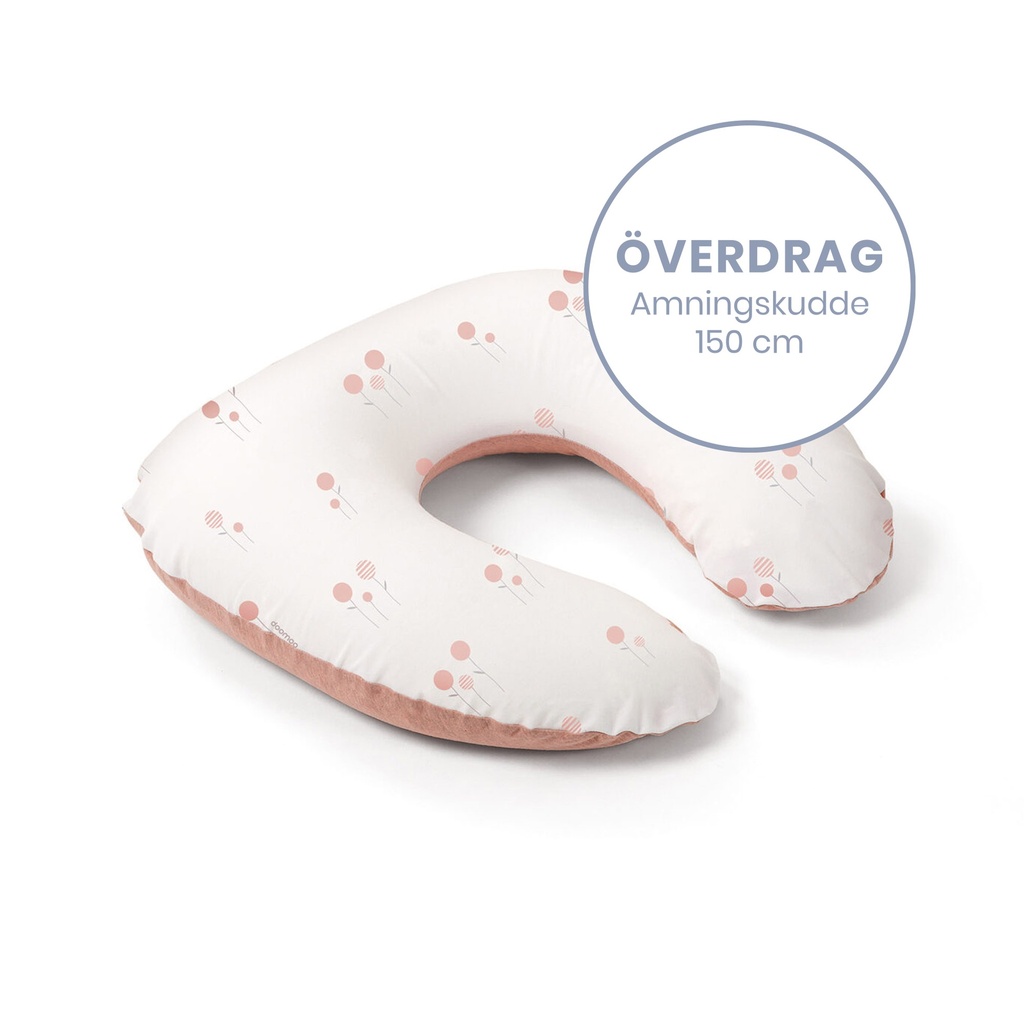 Doomoo Överdrag Amningskudde - Blomma Rosa