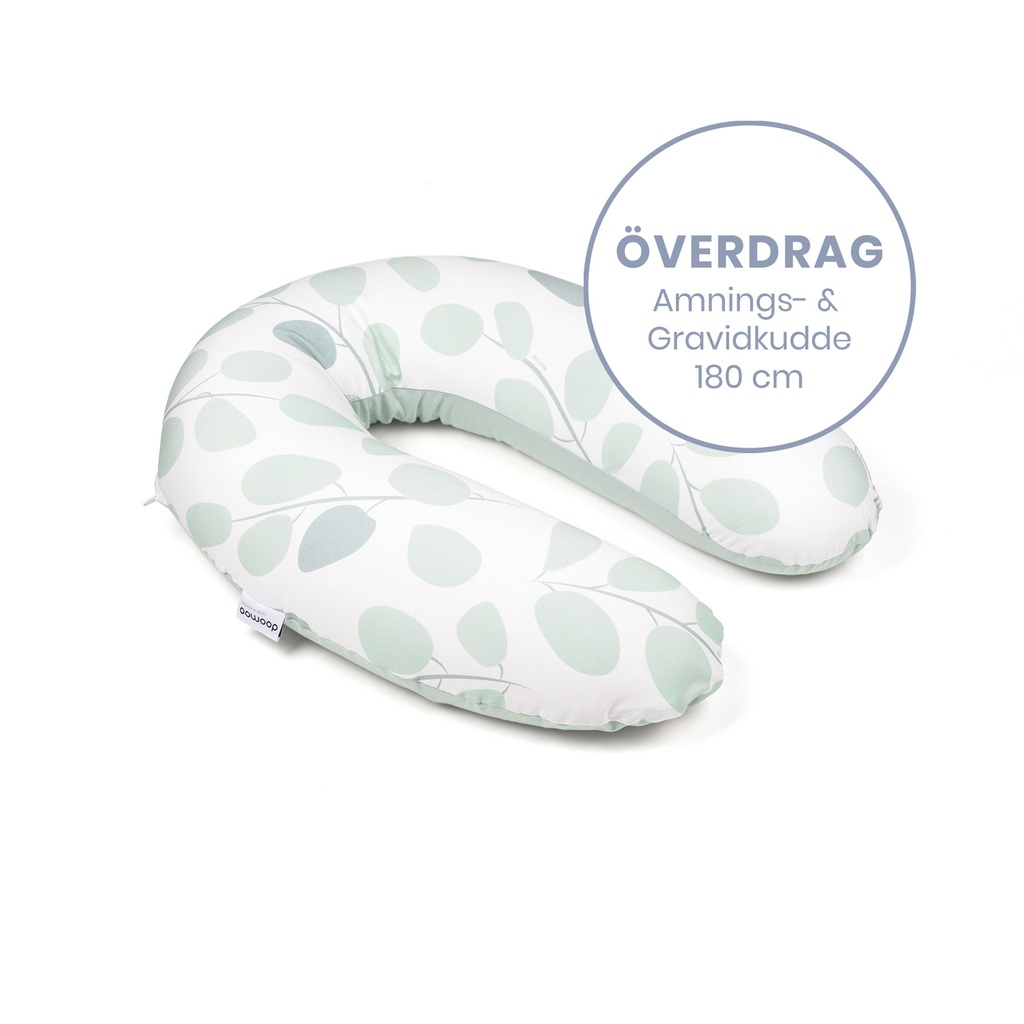 Doomoo Överdrag Amnings- gravidkudde - Löv Grön
