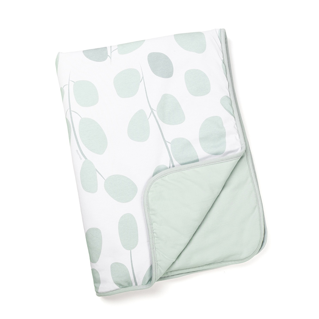 Doomoo Vadderad Filt - Löv Grön