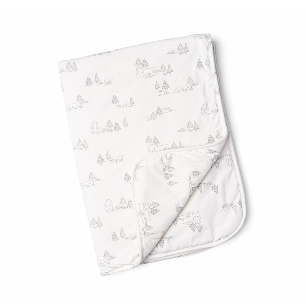 Doomoo Vadderad Filt - Skog