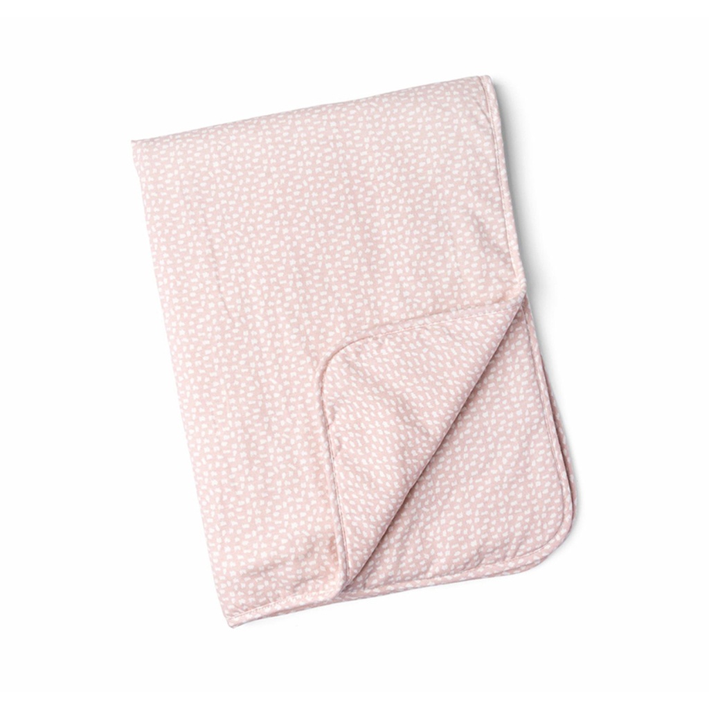 Doomoo Vadderad Filt - Moln Rosa