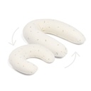 Doomoo Gravid & Amningskudde 2-i-1 - Quilt Creme Blomma