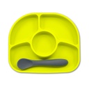 bblüv Tallrik antispill + Sked  Lime