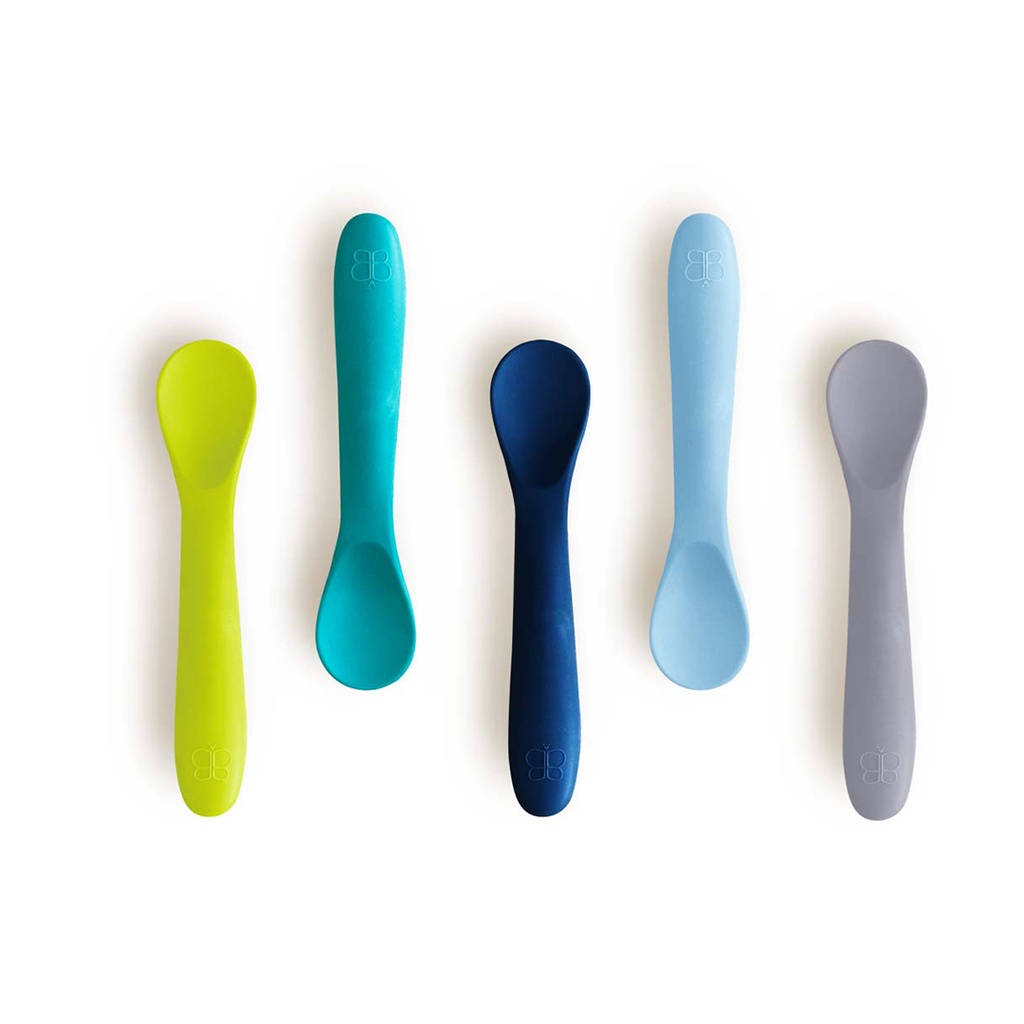 bblüv Anti-glid Sked 5-pack Blå