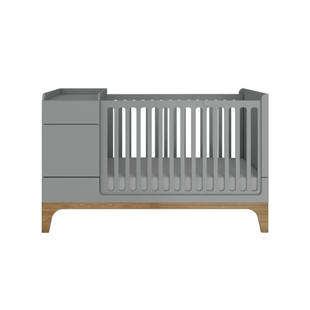 Bellamy UP! Komplett Spjälsäng 5-i-1 Grå