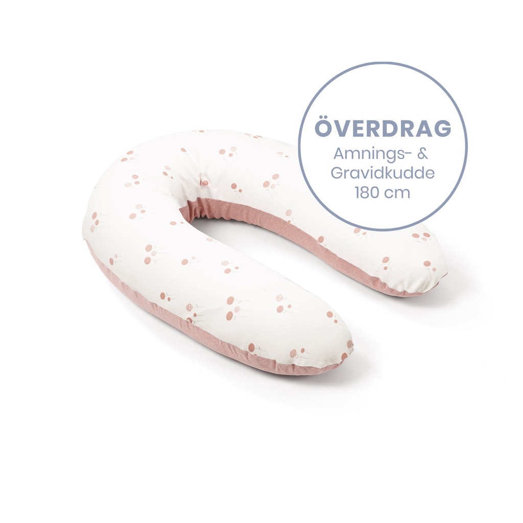 Doomoo Överdrag Amnings- gravidkudde - Blomma Rosa