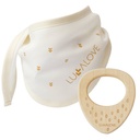 LullaLove Scarf med träbitis - Jordgubb