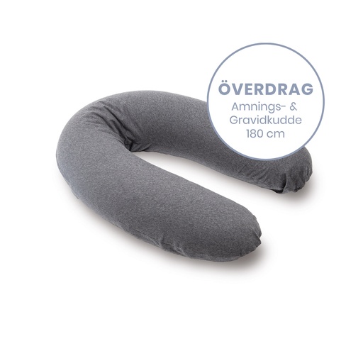 [5400653007565] Doomoo Överdrag Amning & Gravidkudde - Melerad Antracite