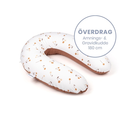 [5400653008098] Doomoo Överdrag Amnings- gravidkudde - Körsbär Rost