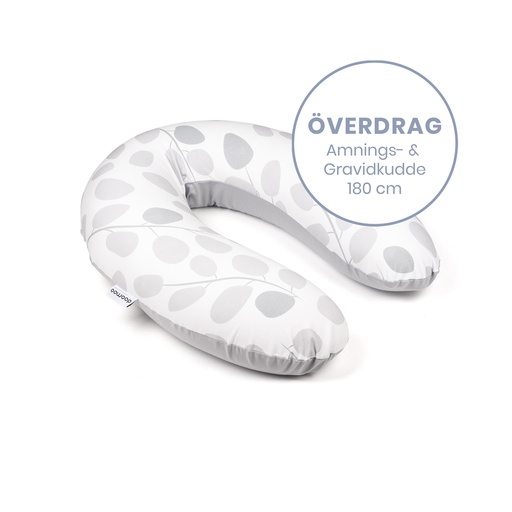 [5400653008135] Doomoo Överdrag Amnings- gravidkudde - Löv Grå