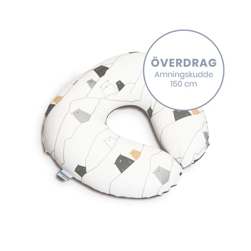 [5400653889710] Doomoo Överdrag Amningskudde - Björn Grå