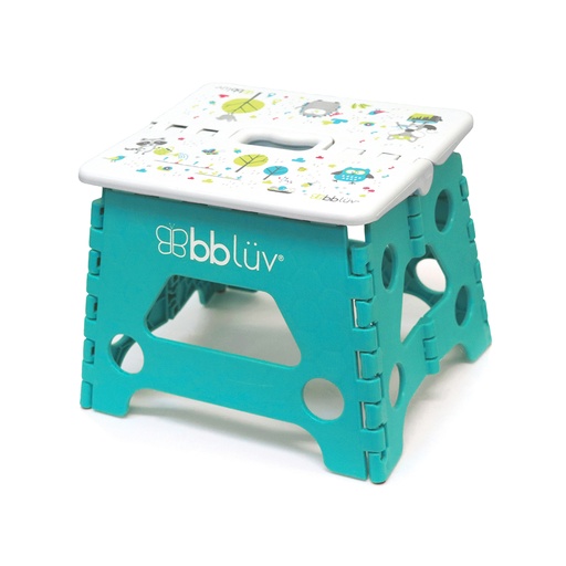 [628451387268] bblüv Badrumspall Hopfällbar Barn Aqua