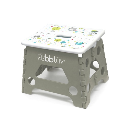 [842084000183] bblüv Badrumspall Hopfällbar Barn Grå