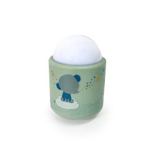 [3760125262482] Pabobo Nomad Nattlampa - Elefant Grön