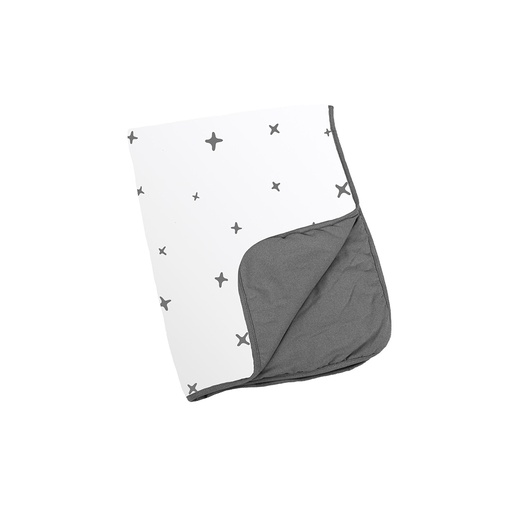 [5400653555257] Doomoo Vadderad Filt - Stjärna Grå